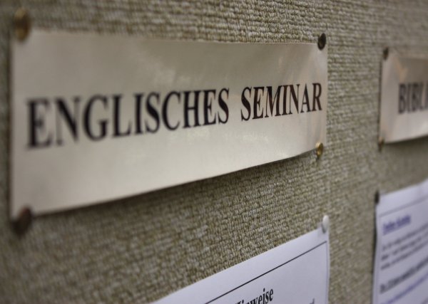 Schild Englisches Seminar