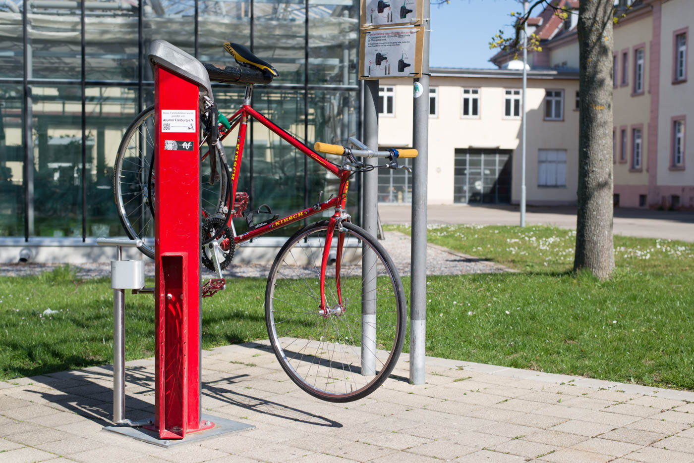 Das Fahrrad ist bereits repariert