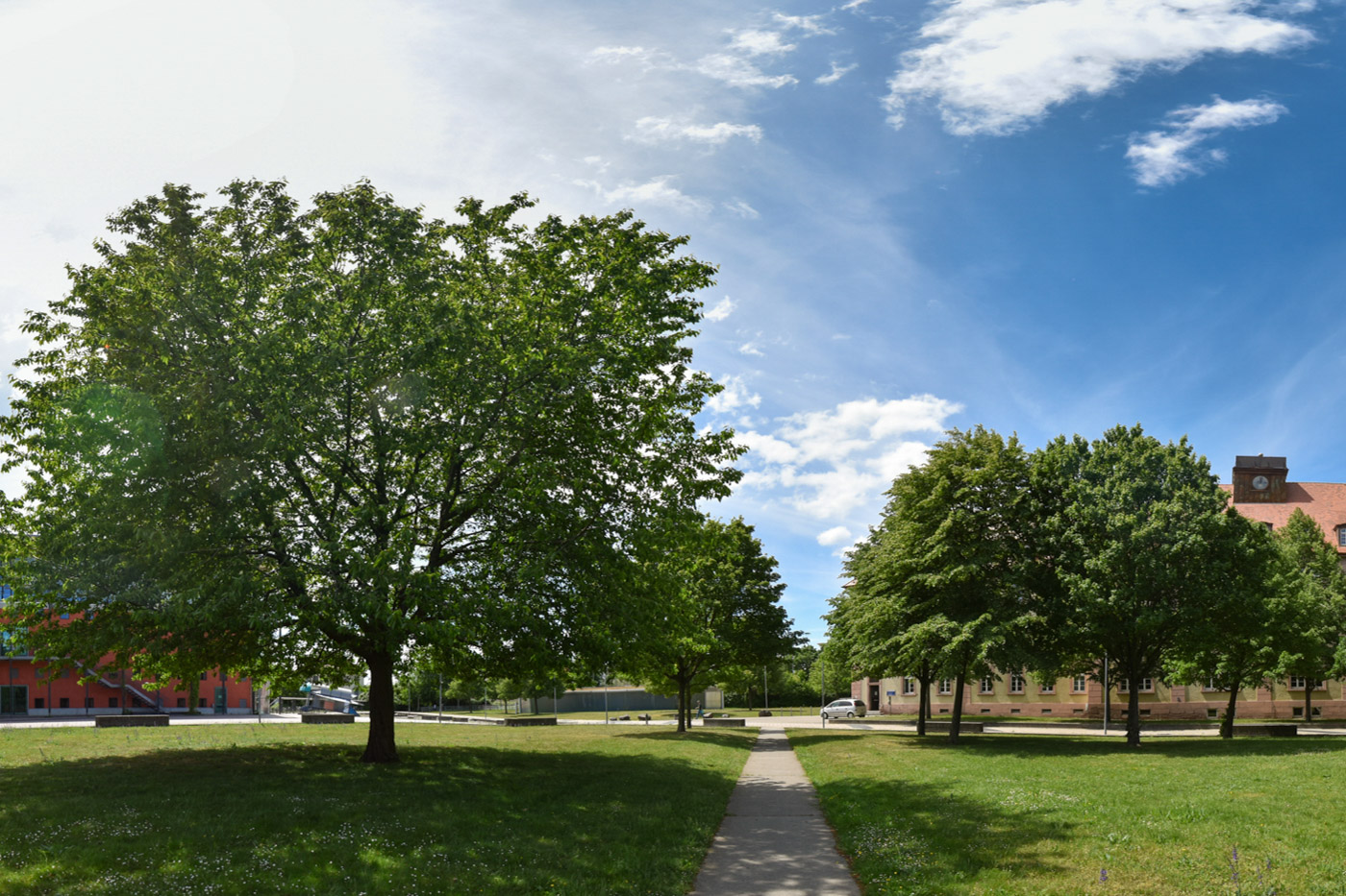 Grüner Campus in Technischer Fakultät