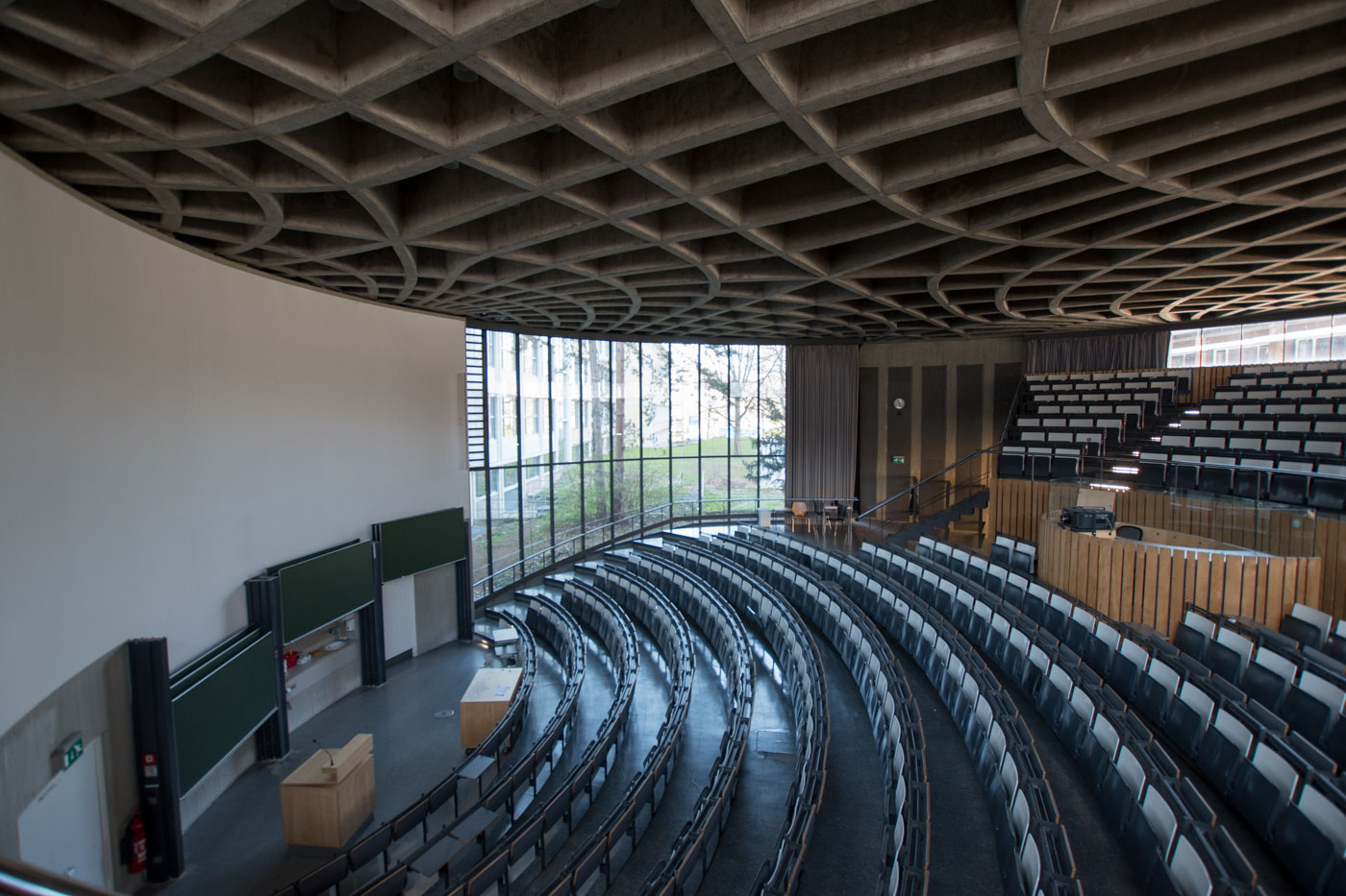 Runder Hörsaal von oben