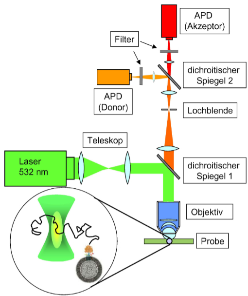 Grafik eines physikalisch-chemischen Experiments