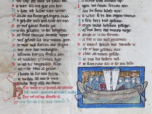 Ulrich von dem Türlin, Arabel, Fragment (Handschrift letztes Drittel 13. Jh.)